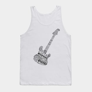 Typographic guitar Tank Top